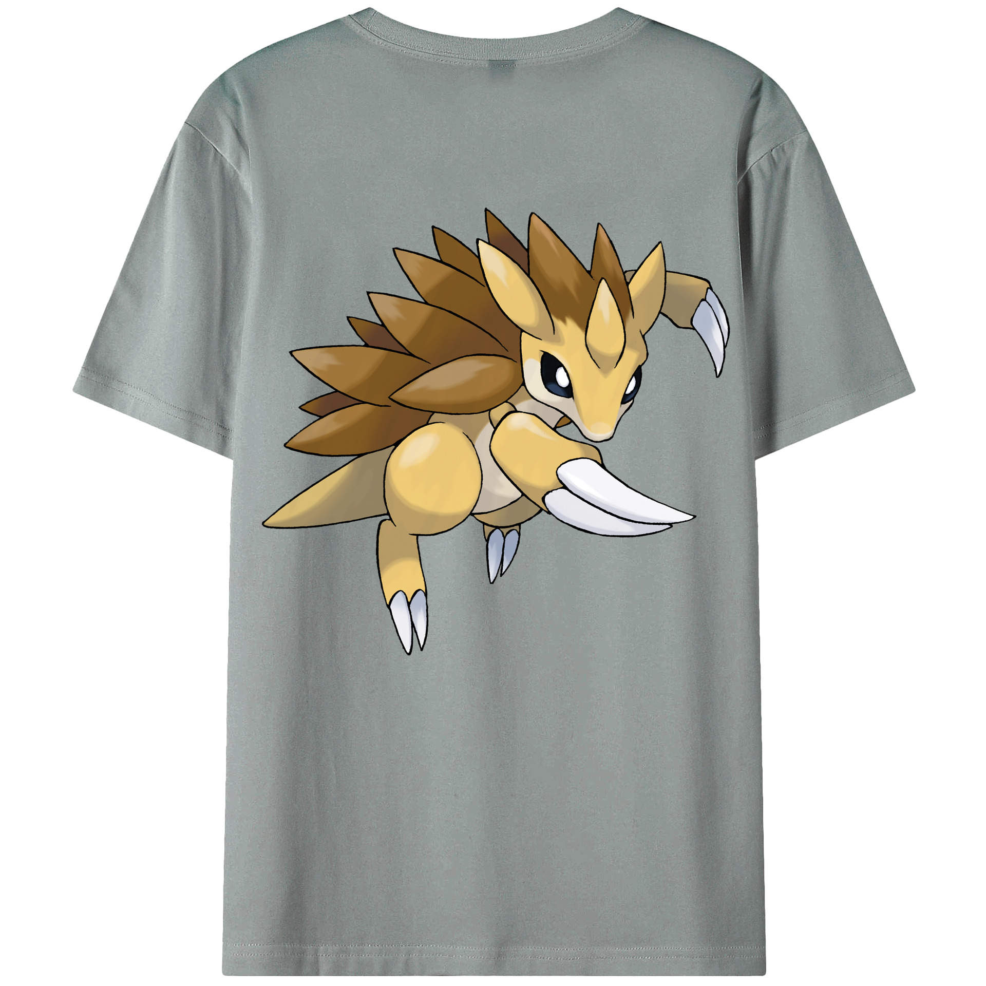 （画像用） ポケットモンスター Pokémon 綿100％ メンズ半袖Tシャツ（バックプリント） 通気性